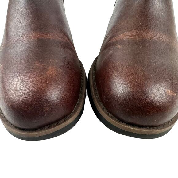 Timberland Women's Chelsea Boots Size US 8 Beckwith Leather Block Ankle Brown - Picture 6 of 13